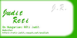 judit reti business card